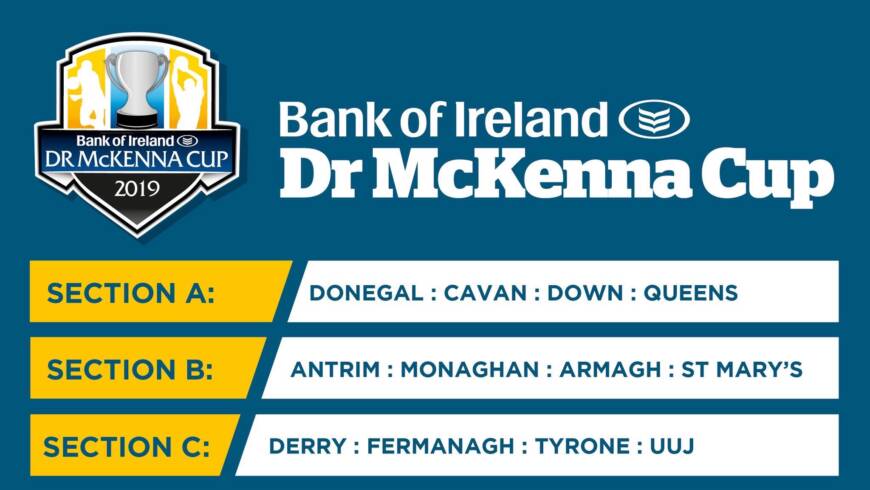Bank of Ireland Dr McKenna Cup Draw