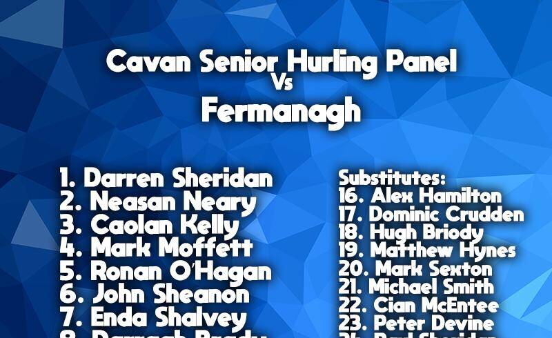 Senior Hurling Team to play Fermanagh