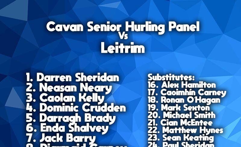 Senior Hurling Team to play Leitrim